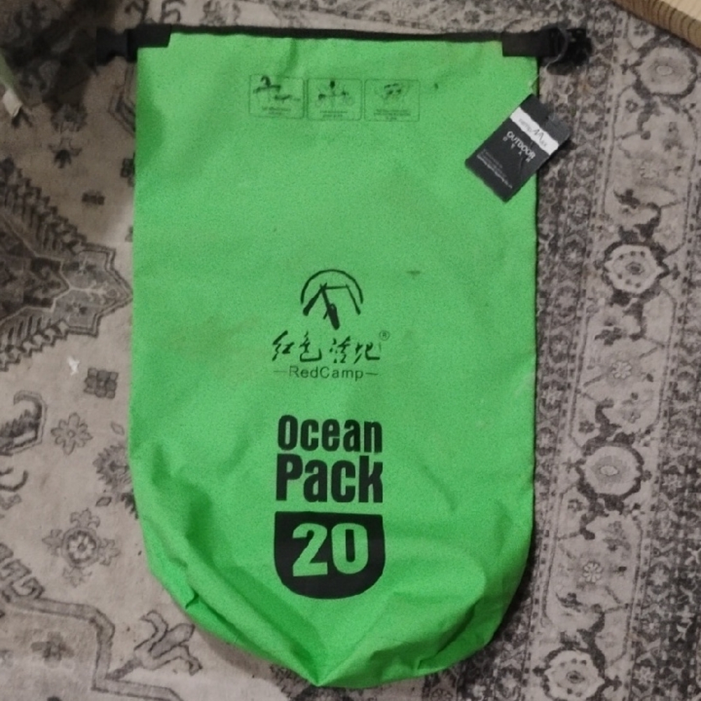 Ocean Pack 20L Green Duffel Bag